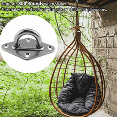 2pcs Stainless Heavy Duty Ceiling Hanging Hook Set