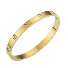 Zircon Bracelet Bangle Round Shape Fine Jewelry Gift