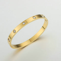 Zircon Bracelet Bangle Round Shape Fine Jewelry Gift