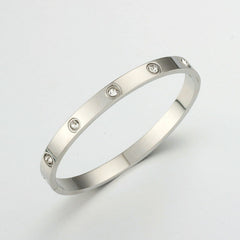 Zircon Bracelet Bangle Round Shape Fine Jewelry Gift
