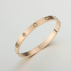 Zircon Bracelet Bangle Round Shape Fine Jewelry Gift