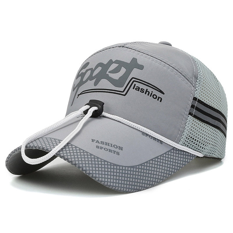 Men's Baseball Cap Mesh Sunscreen Windproof Fishing Hat