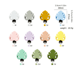 Light Silicone Pacifier Clip Leaf Anti-drop Chain DIY Baby Supplies