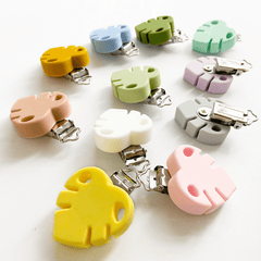 Light Silicone Pacifier Clip Leaf Anti-drop Chain DIY Baby Supplies