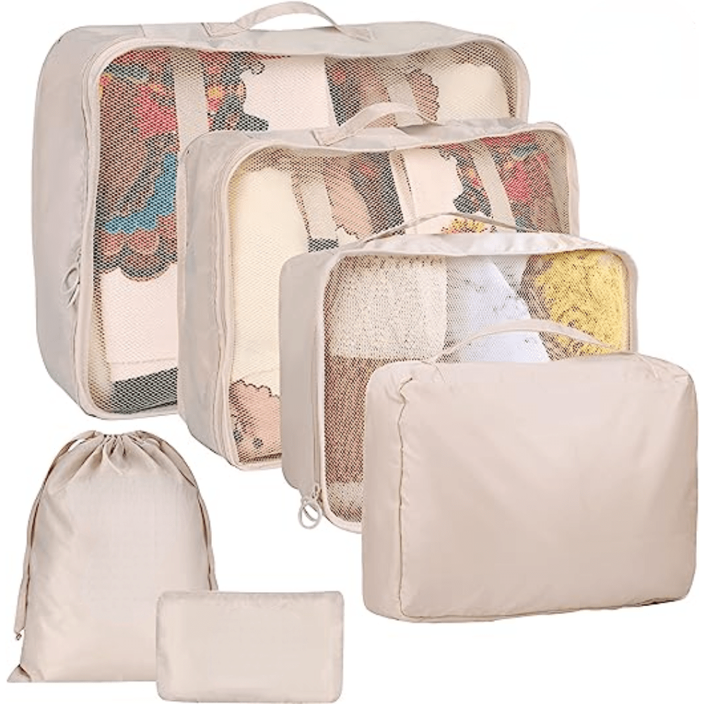 6 Pcs Travel Luggage Bags Dustproof Organizers Portable Organizers