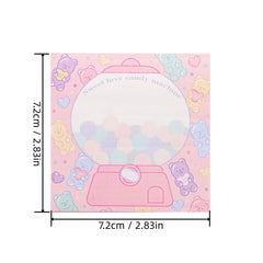 Sweetheart Candy Sticky Notes & Colorful Memo Pads 80 Sheets