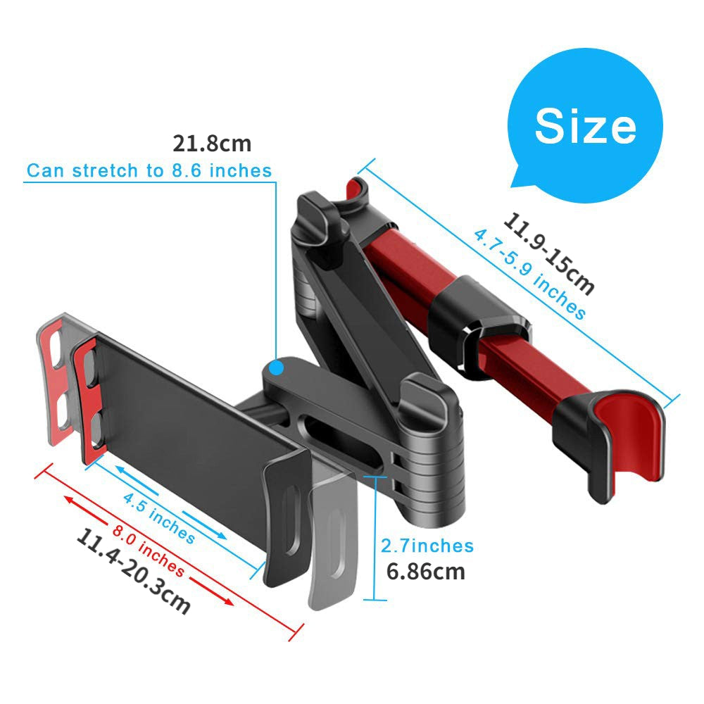 Car Rear Pillow Phone Holder Tablet Stand Seat Mounting Bracket