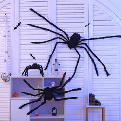 Halloween Spider Web Decoration Props Plush Spider