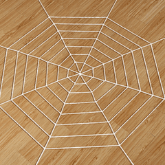 Halloween Spider Web Decoration Props Plush Spider