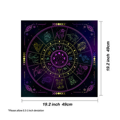 12 Constellations Tarot Tablecloth Astrology Oracle Pad