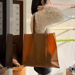 50pcs Frosted Shopping Bags High-End Tote Bags for Clothing Shop