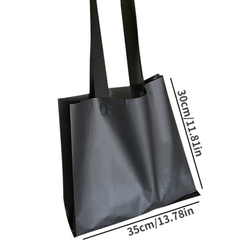 50pcs Frosted Shopping Bags High-End Tote Bags for Clothing Shop