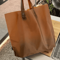 50pcs Frosted Shopping Bags High-End Tote Bags for Clothing Shop