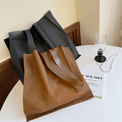 50pcs Frosted Shopping Bags High-End Tote Bags for Clothing Shop