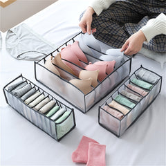 3pcs Socks Underwear Organizer Divider Set Foldable Closet Storage Box