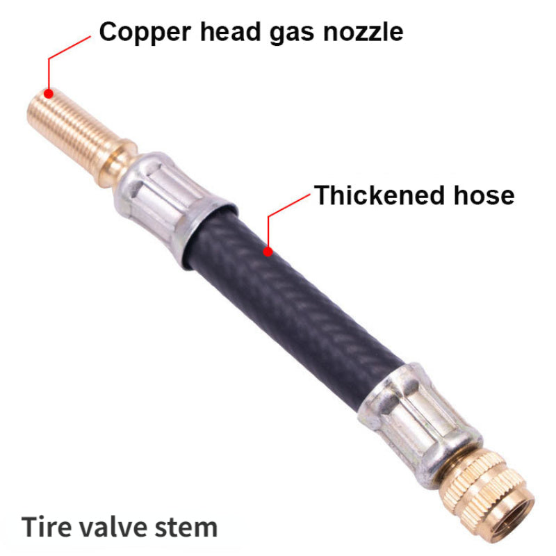 Steel Wire Braided Flexible Hose Tire Valve Inflatable Rubber Hose Car Wheels