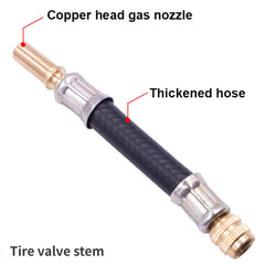Steel Wire Braided Flexible Hose Tire Valve Inflatable Rubber Hose Car Wheels