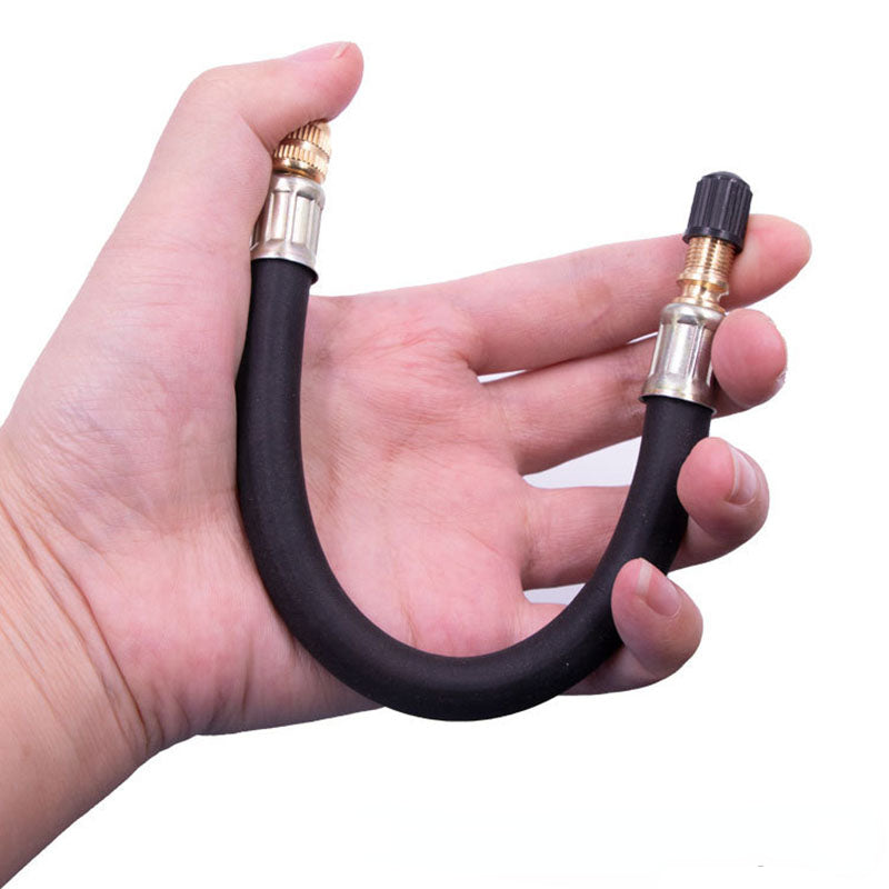 Steel Wire Braided Flexible Hose Tire Valve Inflatable Rubber Hose Car Wheels