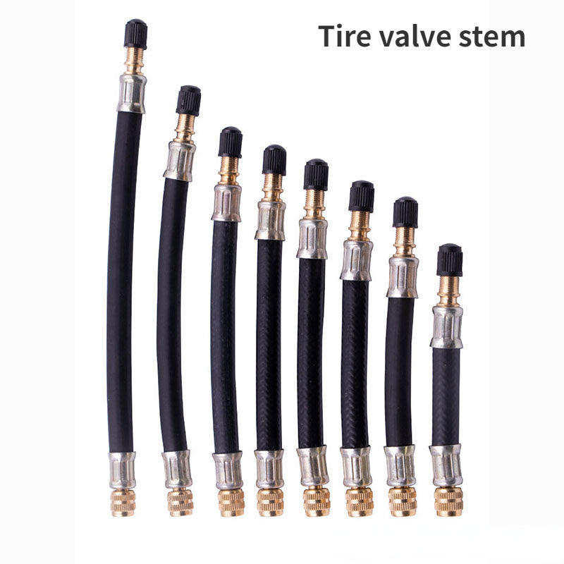 Steel Wire Braided Flexible Hose Tire Valve Inflatable Rubber Hose Car Wheels