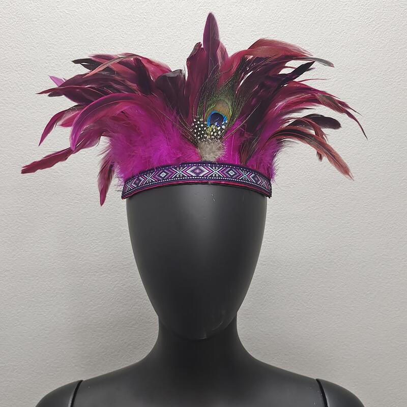 Peacock Pattern Headband Stage Performance Hair Accessories