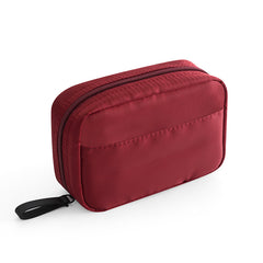 Portable Flamingo Cactus Stripes Pattern Bag Makeup Square Bag