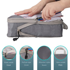 Compression Packing Cubes 3 Pcs Travel Luggage Organizer Accessories