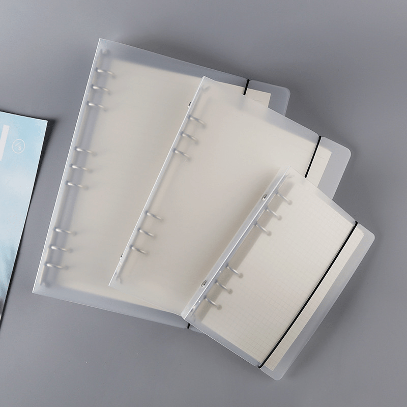 Semi-Transparent 6-Hole Loose Leaf Shell Clip