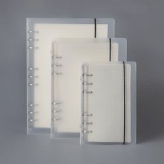 Semi-Transparent 6-Hole Loose Leaf Shell Clip
