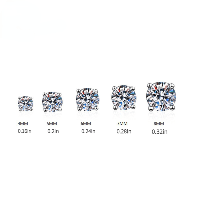 Shining Zirconia Men's Stud Earrings
