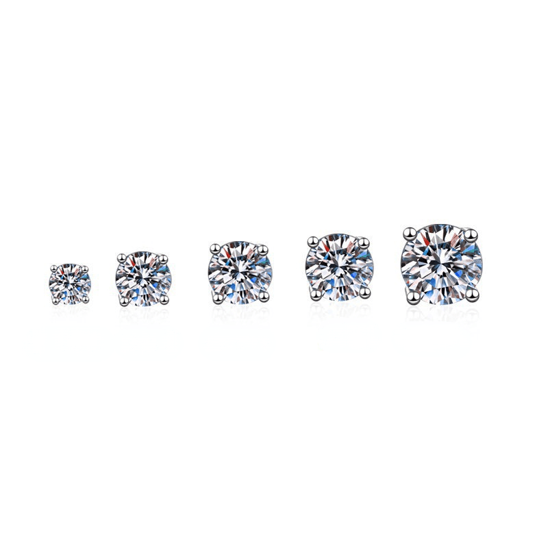 Shining Zirconia Men's Stud Earrings