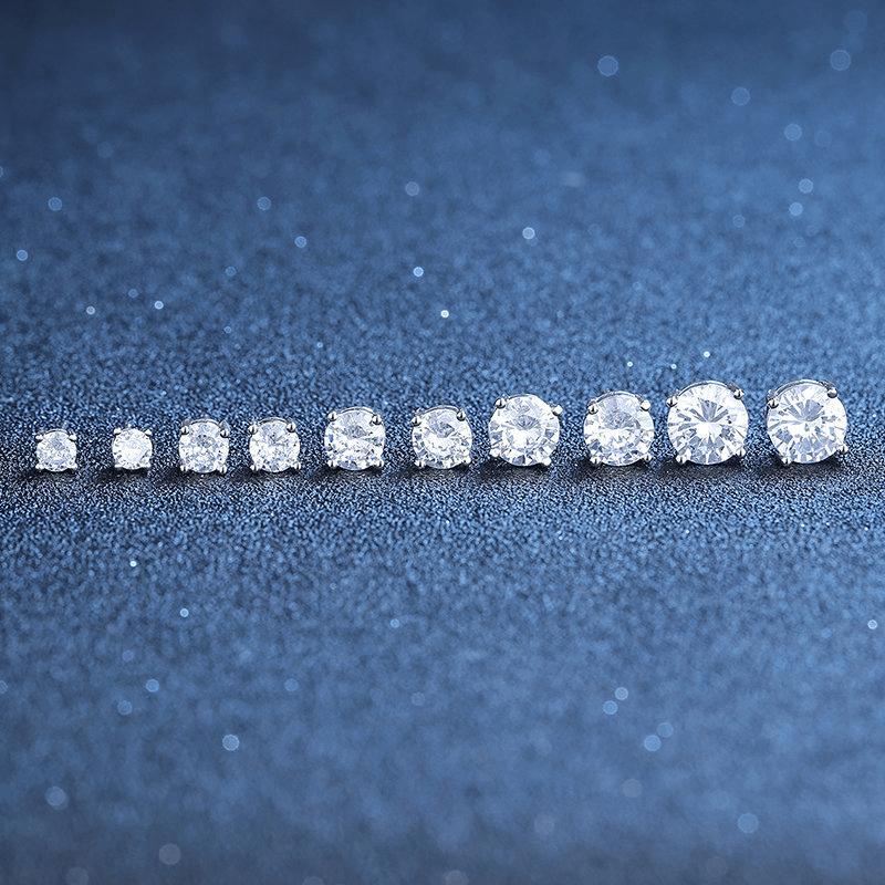 Shining Zirconia Men's Stud Earrings