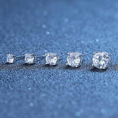 Shining Zirconia Men's Stud Earrings