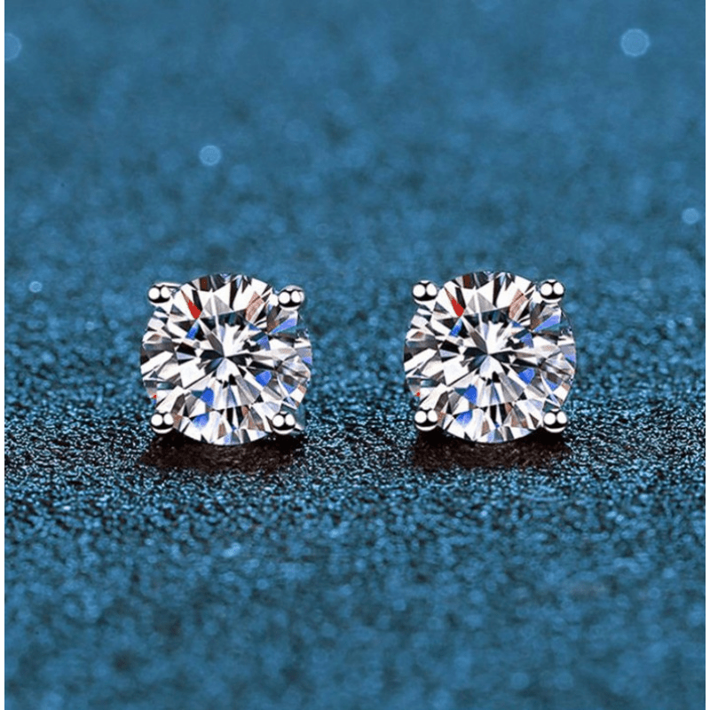 Shining Zirconia Men's Stud Earrings