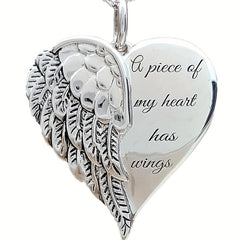 Men's Wings Heart Pendant Couple Necklace