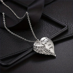 Men's Wings Heart Pendant Couple Necklace