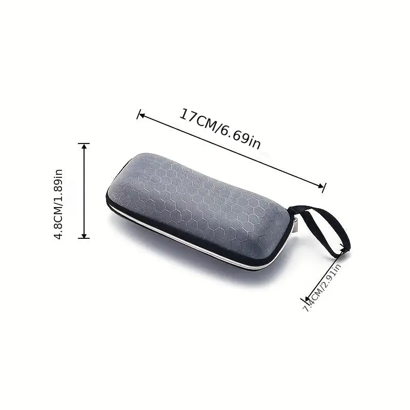Honeycomb Pattern Glasses Case Protective Eyewear Container