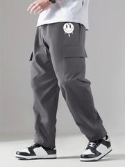 Classic Cargo Pants Men's Drawstring Loose Straight Leg