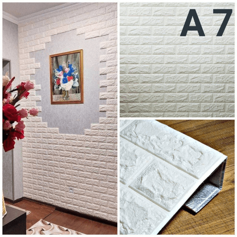 10pcs 3D Wall Stickers Self Adhesive Waterproof for Living Room Bathroom Kitchen