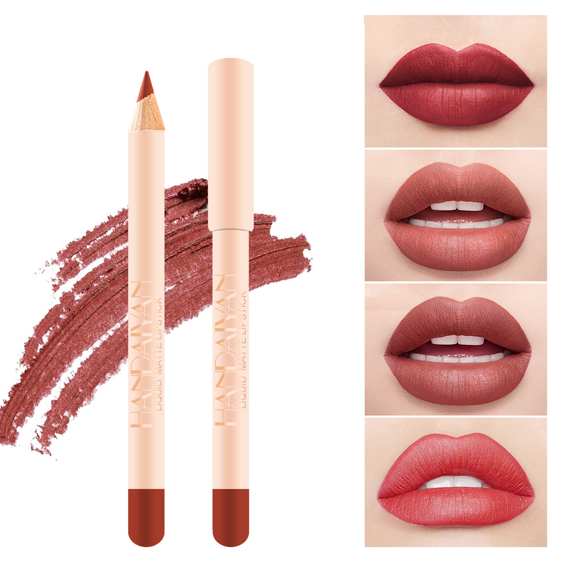 12 Pcs Lipstick Pencil Long Lasting Matte Lip Liner Pen Set