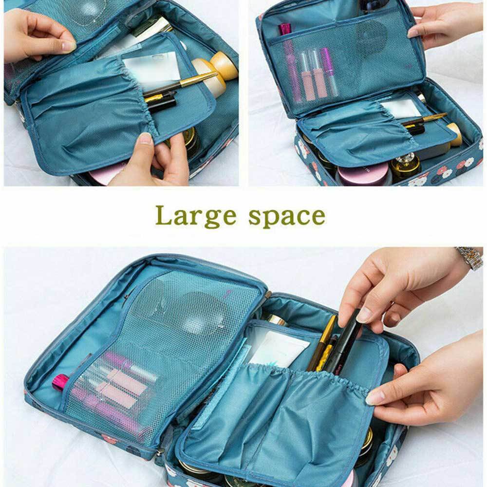 Nylon Waterproof Makeup Brushes Pouch Lightweight Travel Bag
