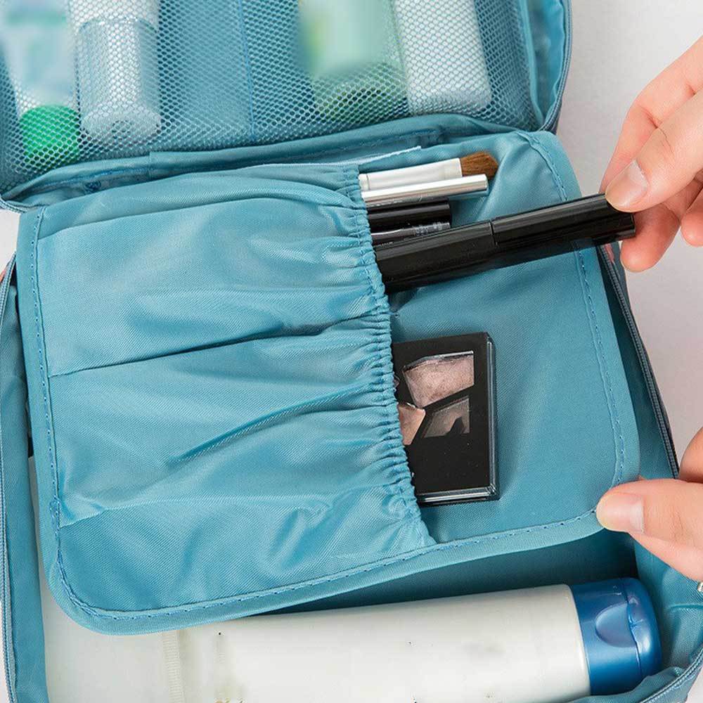 Nylon Waterproof Makeup Brushes Pouch Lightweight Travel Bag