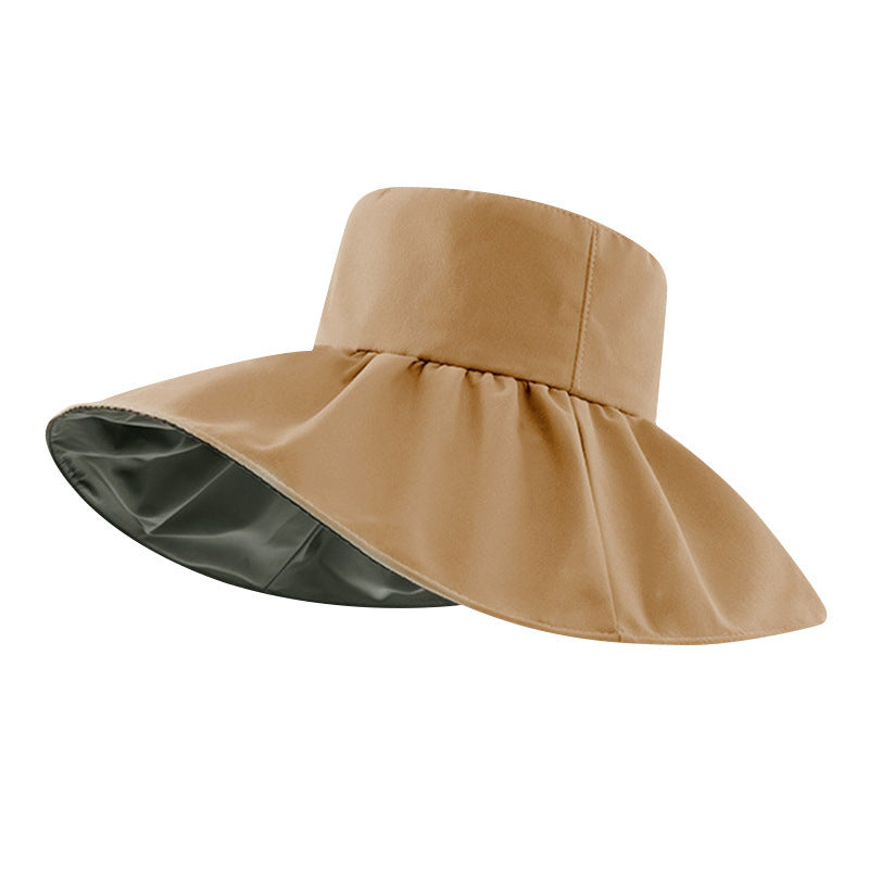 Unisex Sunshade Bucket Hat Double-sided Sun Hat