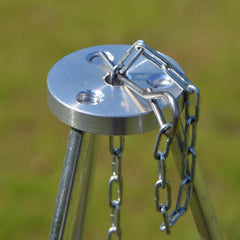 Portable Campfire Tripod BBQ Grill for Camping Cooking