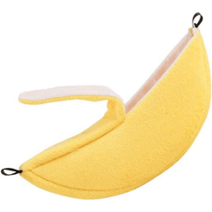 Soft Banana Hammock for Small Animals Cozy Hanging Bed Guinea Pigs Hamsters