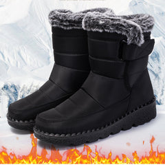 Women's Winter Fleece Snow Boots Fur Lined Warm Ankle Boots