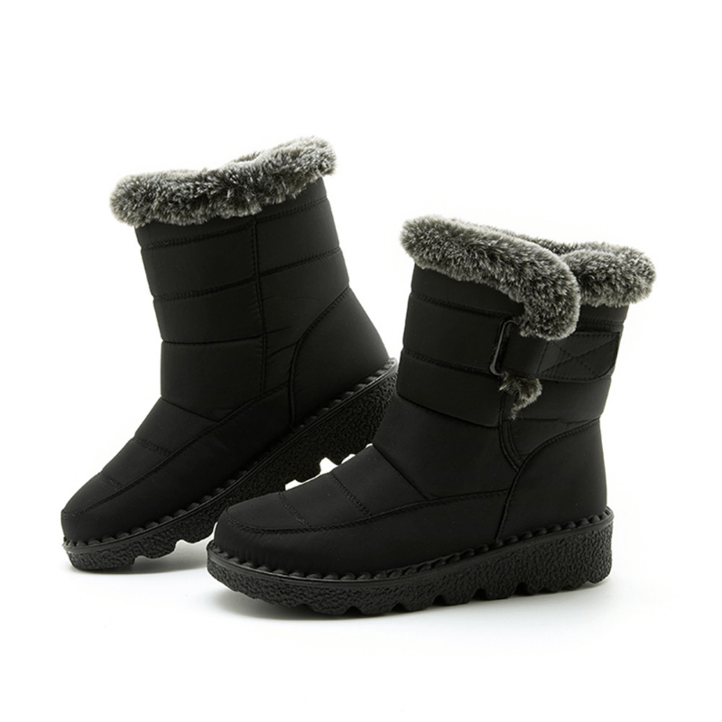 Women's Winter Fleece Snow Boots Fur Lined Warm Ankle Boots
