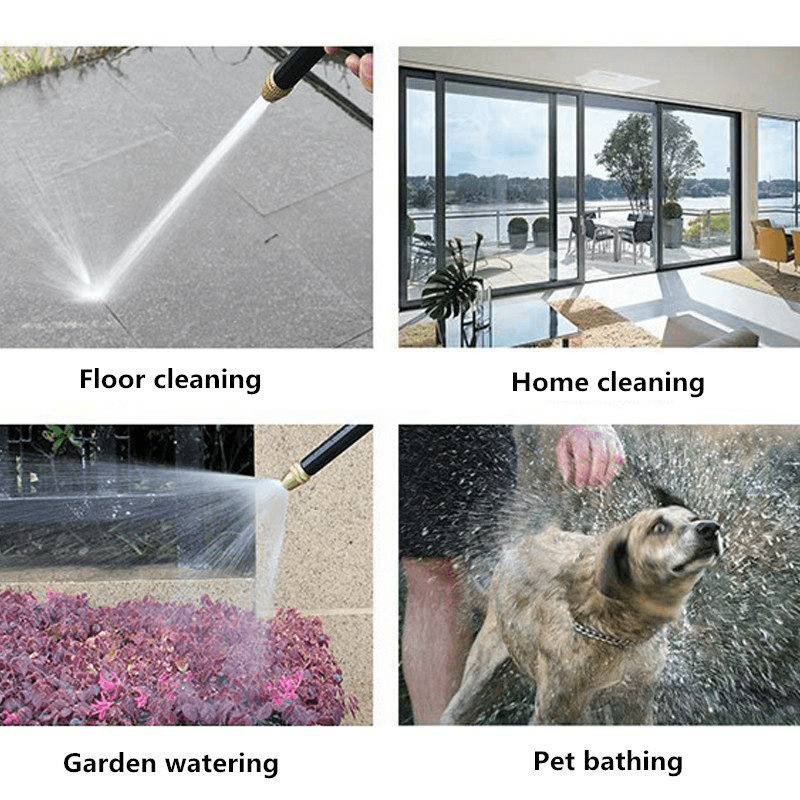 High Pressure Water Hose Nozzle Long Spray Nozzle Garden Washer