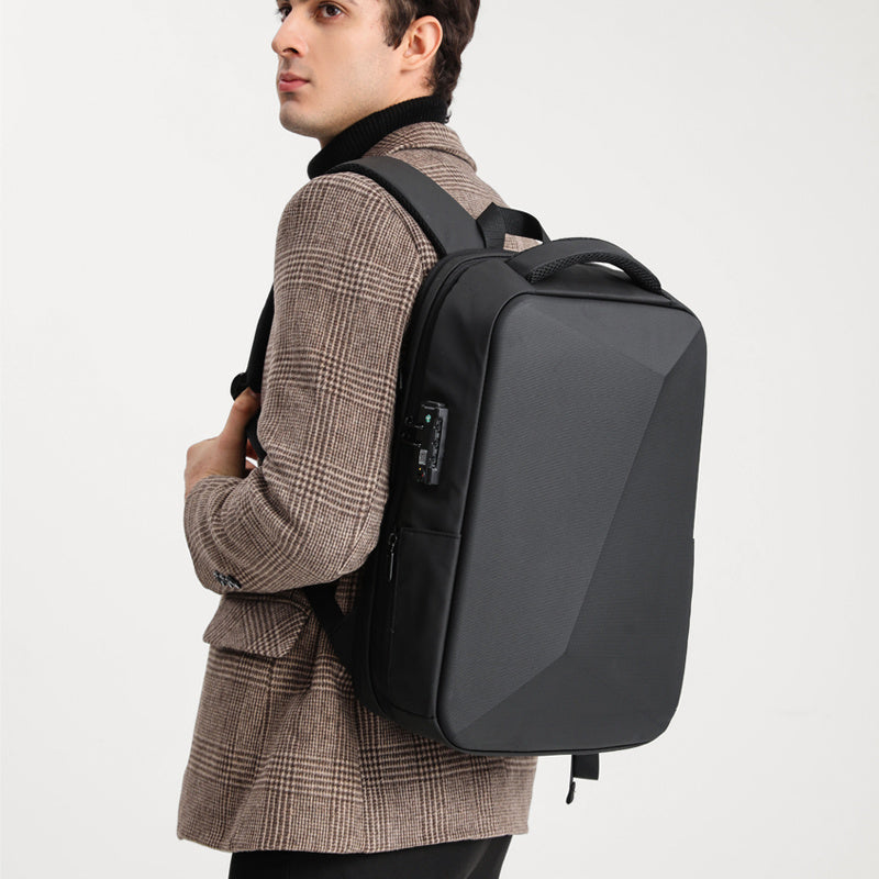 Casual Expandable Backpack 40 Laptop Bag Waterproof with Lock & USB Port