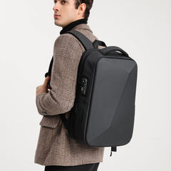 Casual Expandable Backpack 40 Laptop Bag Waterproof with Lock & USB Port