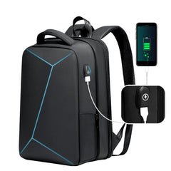 Casual Expandable Backpack 40 Laptop Bag Waterproof with Lock & USB Port